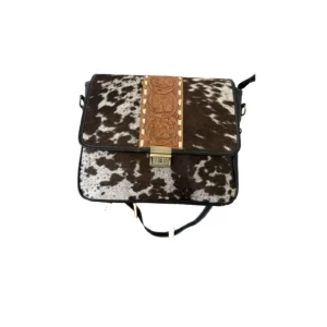 Cowhide Messenger Laptop Bag