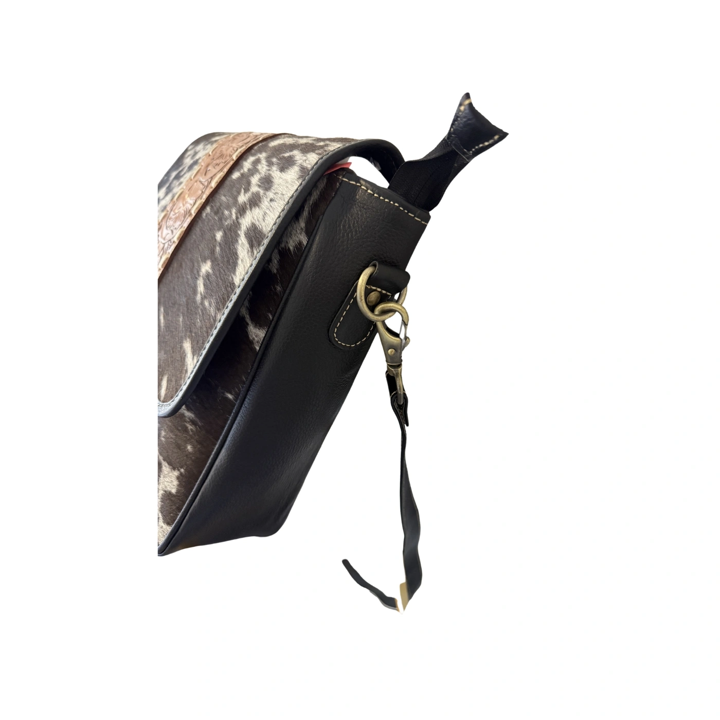 Cowhide Messenger Laptop Bag