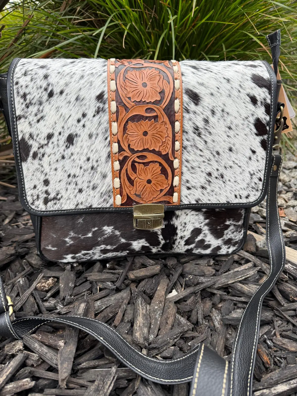 Cowhide Messenger bag Australia