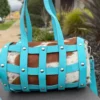 Shell capsule shoulder bag for women in cowhide leather