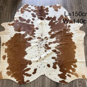 Natural Cowhide Rug – Genuine Skin Floor Decor (Unique Pattern)