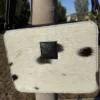 Leather Lovers Cowhide Box Style Cross Body Purse