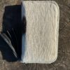 Cowhide women hand wallet with mirror flip design