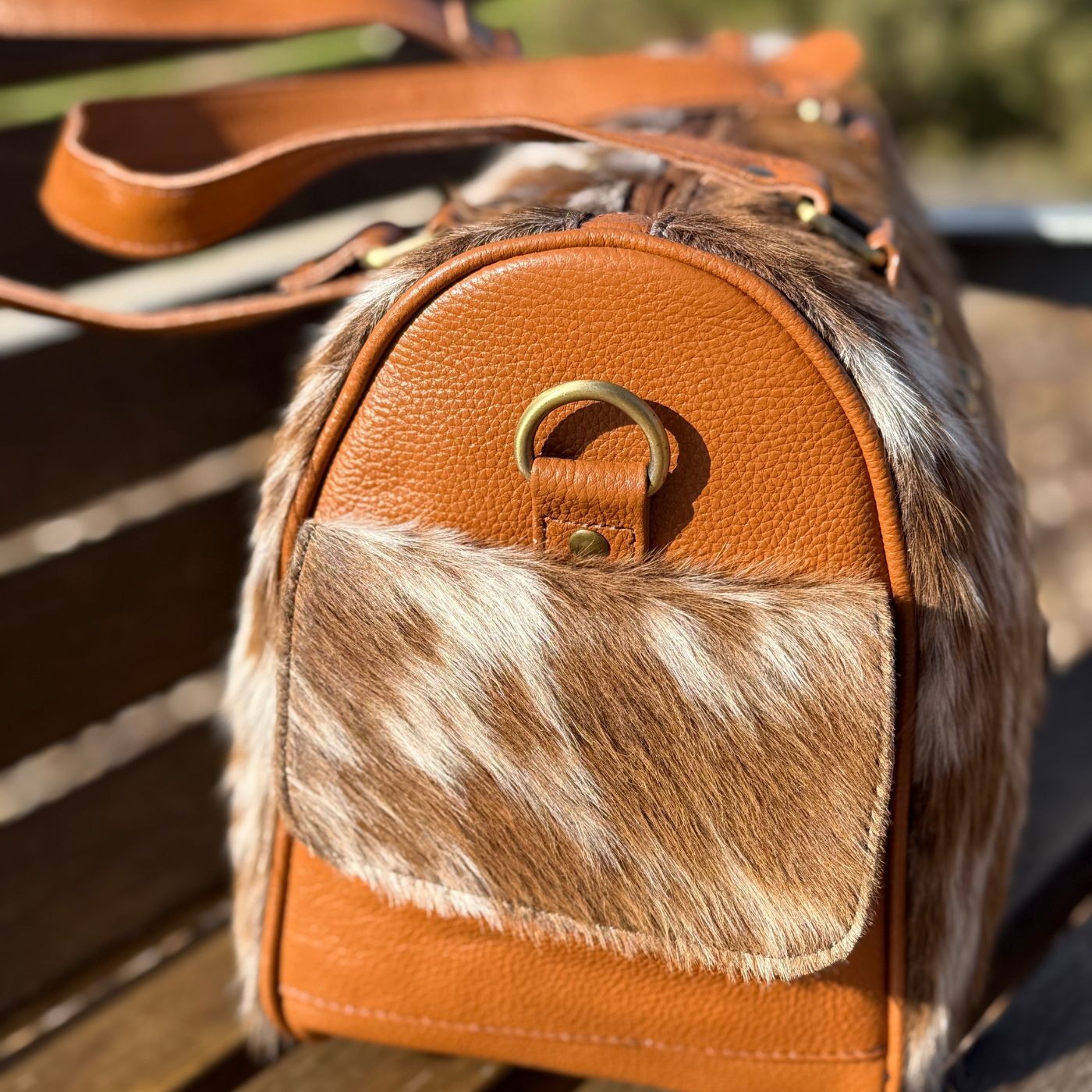 Leather Lovers Cowhide Mini Duffel Bag - Image 3
