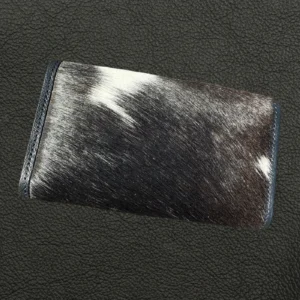 Leather Lovers Cowhide Women Flip Over Hand Wallet