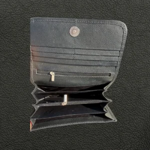 Leather Lovers Cowhide Women Flip Over Hand Wallet