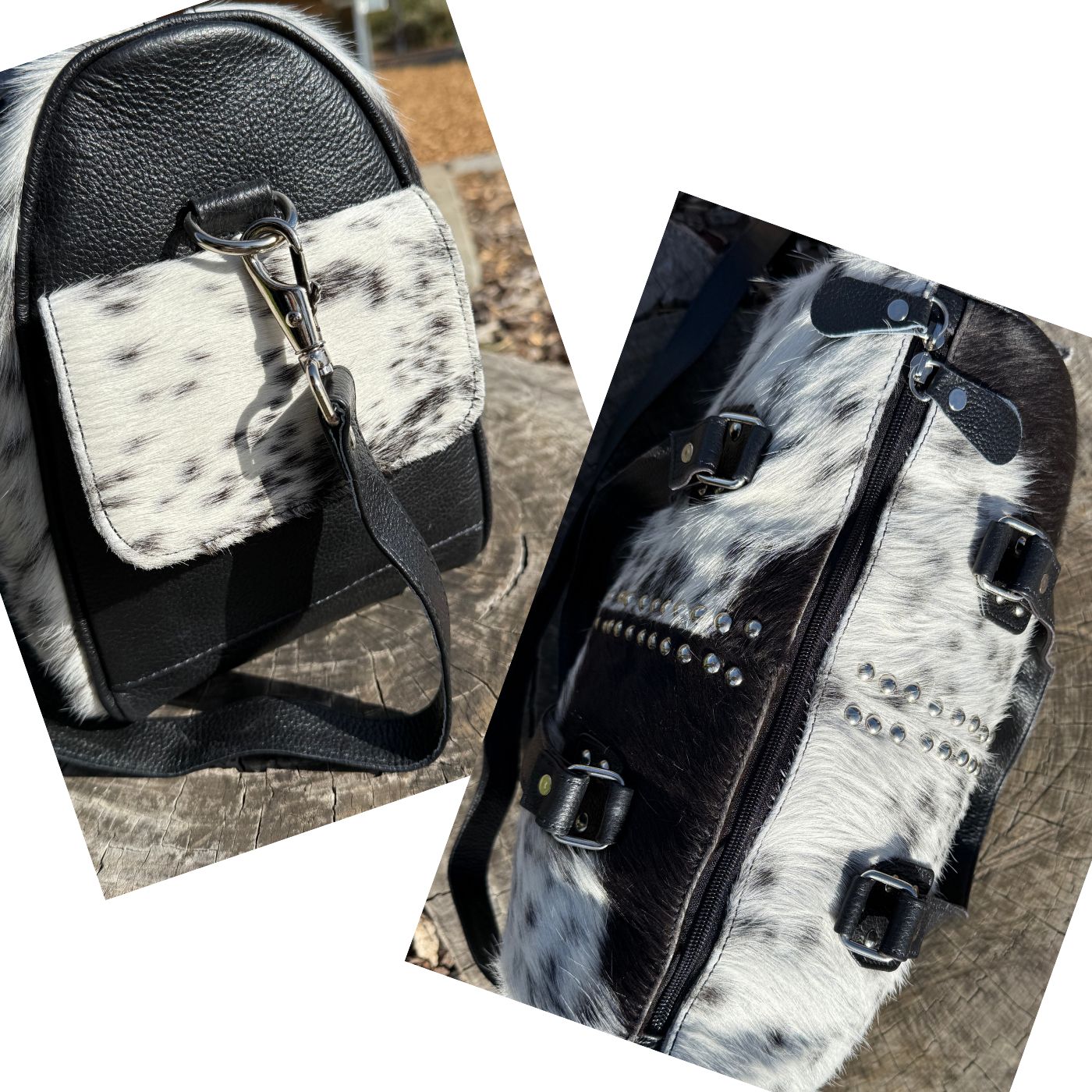 Leather Lovers Cowhide Mini Duffel Bag - Image 3