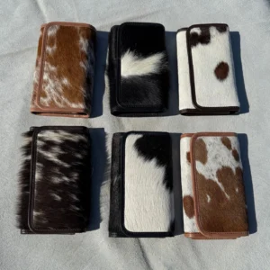 Leather Lovers Cowhide Women Flip Over Hand Wallet