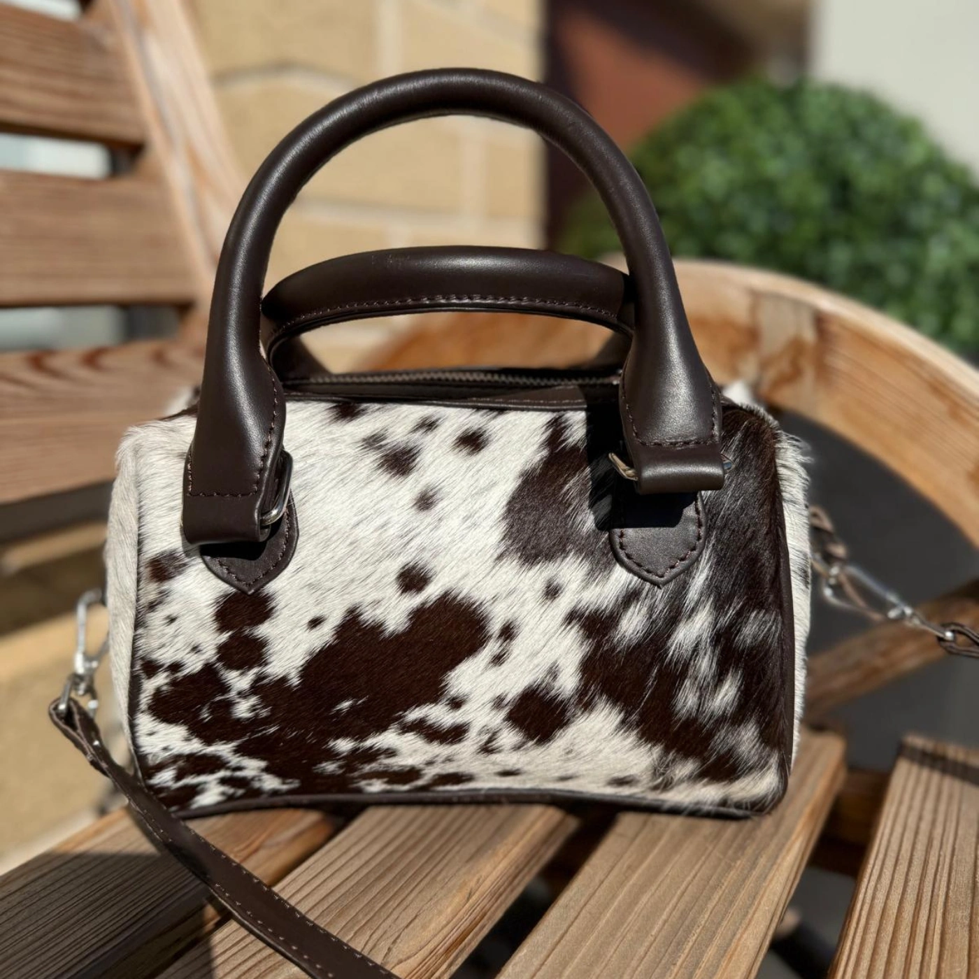 TT cowhide crossbody bag for women – western style