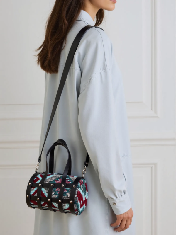 Shell Capsule Aztec Vintage Leather Purse