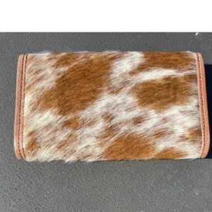 Leather Lovers Cowhide Women Flip Over Hand Wallet