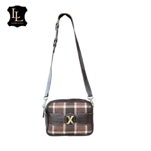 Lightweight coach crossbody bag with rustic design