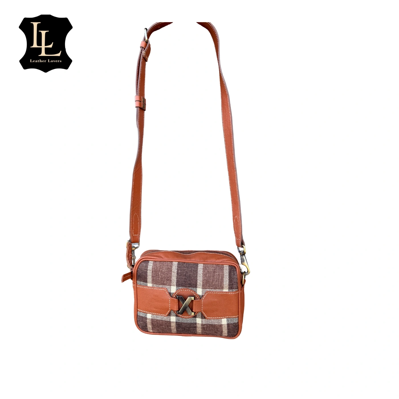 Lightweight coach crossbody bag with rustic design