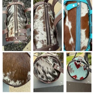 Shell Capsule Cowhide Leather Purse