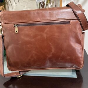 Leather Flip Laptop Bag