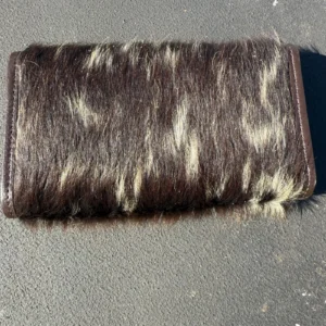 Leather Lovers Cowhide Women Flip Over Hand Wallet