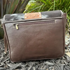 Leather Lovers Cowhide Messenger Laptop Bag