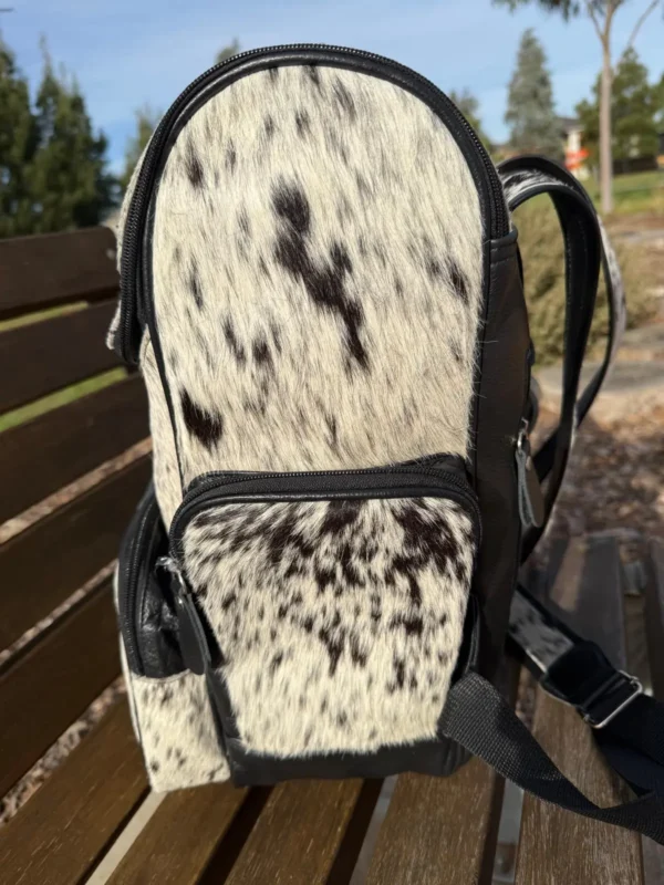 Cowhide Nappy Bag – Genuine Companion For Mum's Cowhide Diaper Bag - Image 3