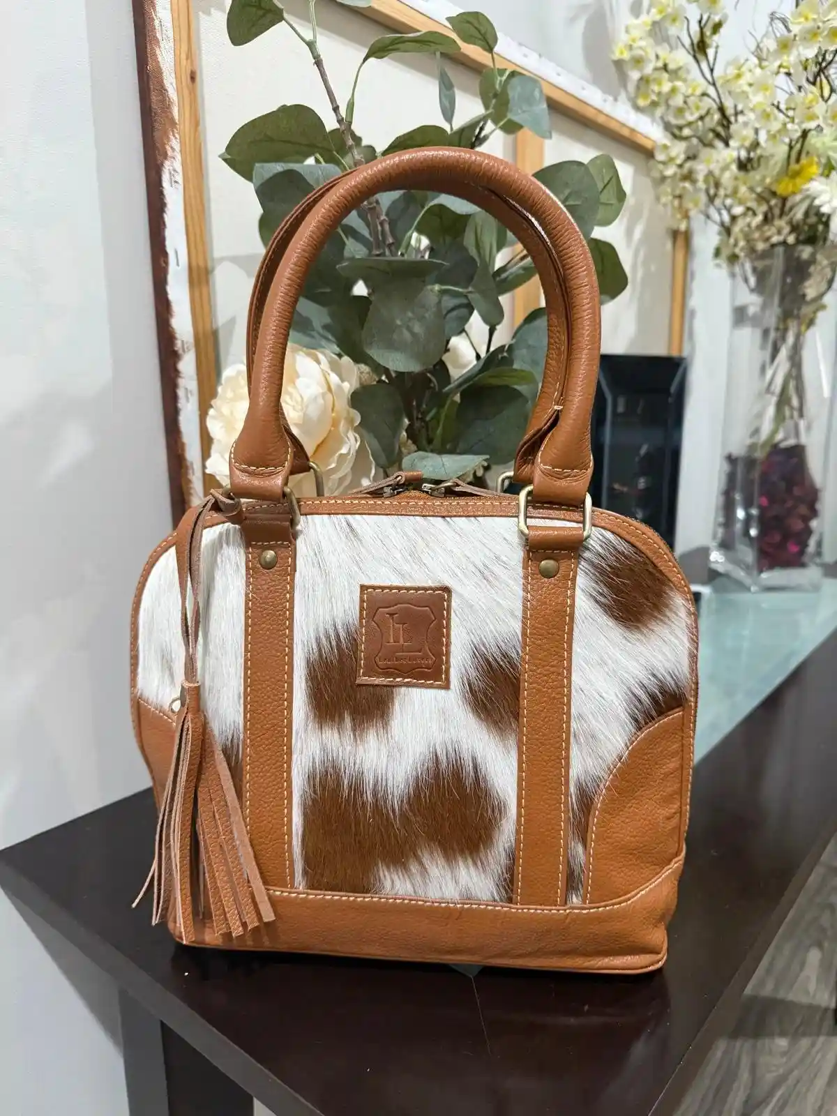 Cowhide Classic Tote Bag