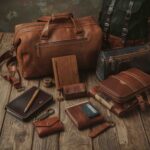 Premium leather bags collection in different styles