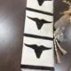Cowhide Longhorn Table Runner – Handmade Western Decor - White