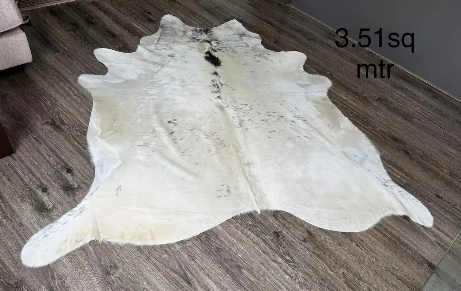 Brazilian White Cowhide Rug