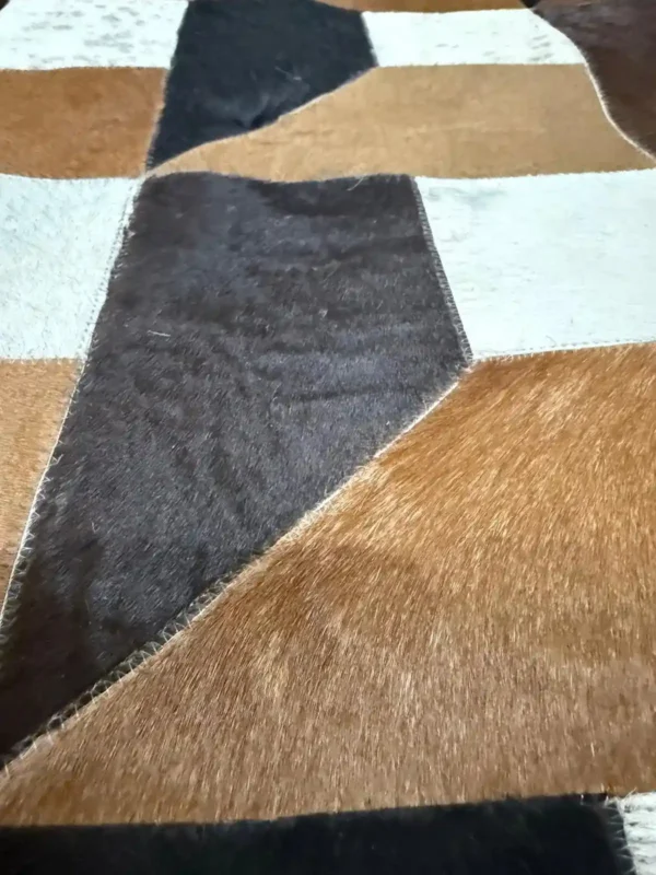 Personalized Cowhide Handmade Christmas Tree Skirt | Holiday Design - Image 3