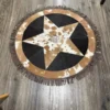 Christmas tree skirt cowhide