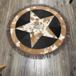 Christmas tree skirt cowhide