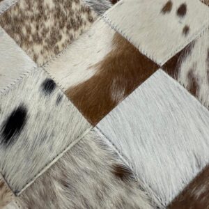 Handmade Cowhide Table Runner – Patchwork Dining Table Decor with Custom Designs