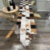 Handmade Cowhide Table Runner for Dining Table Decor
