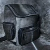 Cowhide nappy bag genuine leather diaper bag with multiple compartments