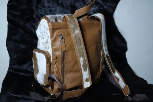 Cowhide Nappy Bag – Genuine Companion For Mum's Cowhide Diaper Bag - Image 3