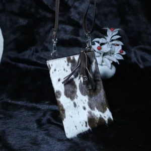 Cowhide Mobile Pouch – Long Crossbody Phone Bag