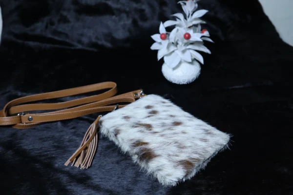 Cowhide Mobile Pouch – Long Crossbody Phone Bag - Image 3