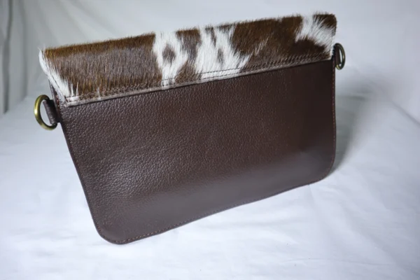 Slim Crossbody Bag Cowhide – Stylish Genuine Leather Bag for Women - Image 2