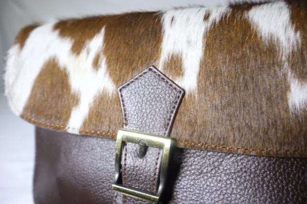 Slim Crossbody Bag Cowhide – Stylish Genuine Leather Bag for Women - Image 3