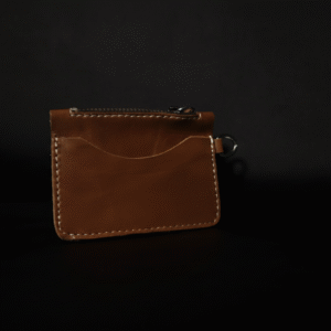 Leather Coin Purse – Compact Zipper Coin Wallet for Men & Women