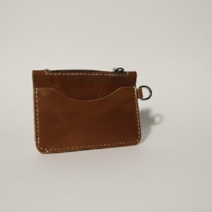 Leather Coin Purse – Compact Zipper Coin Wallet for Men & Women