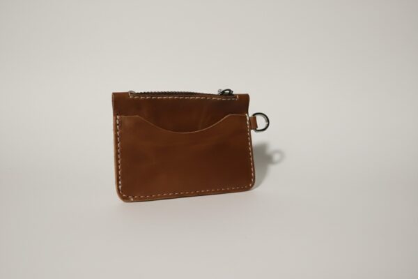 Leather Coin Purse – Compact Zipper Coin Wallet for Men & Women