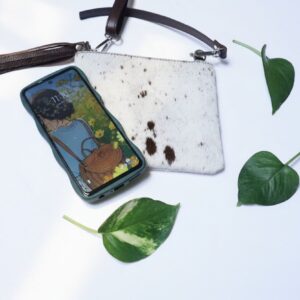 Phone Crossbody Case Cowhide Handmade Mobile Pouch