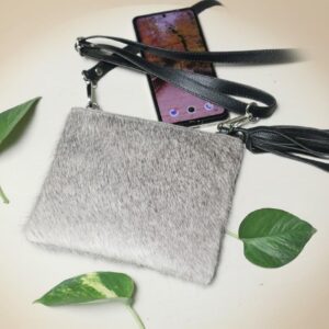 cowhide mobile pouch