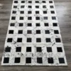 Cowhide Square Rug – Patchwork Area Rug for Home & Pets