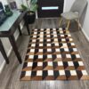cowhide floor mat rug for home area