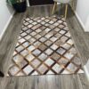 cowhide floor mat rug for office