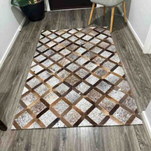 cowhide floor mat rug for office