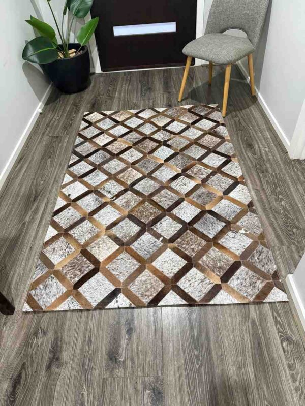 cowhide floor mat rug for office