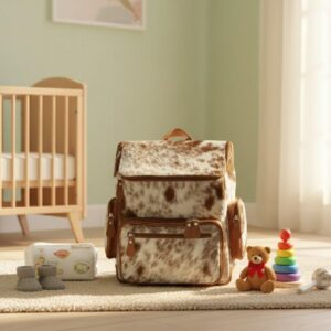 Cowhide Nappy Bag – Genuine Companion For Mum's Cowhide Diaper Bag