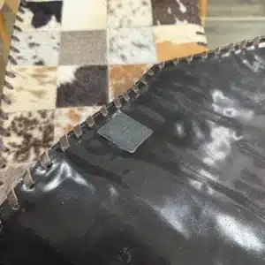 Handmade Cowhide Table Runner – Patchwork Dining Table Decor with Custom Designs