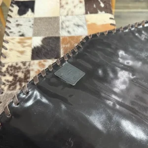 Handmade Cowhide Table Runner – Patchwork Dining Table Decor with Custom Designs